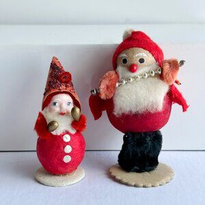 Vintage 1940-50s Santa Band members